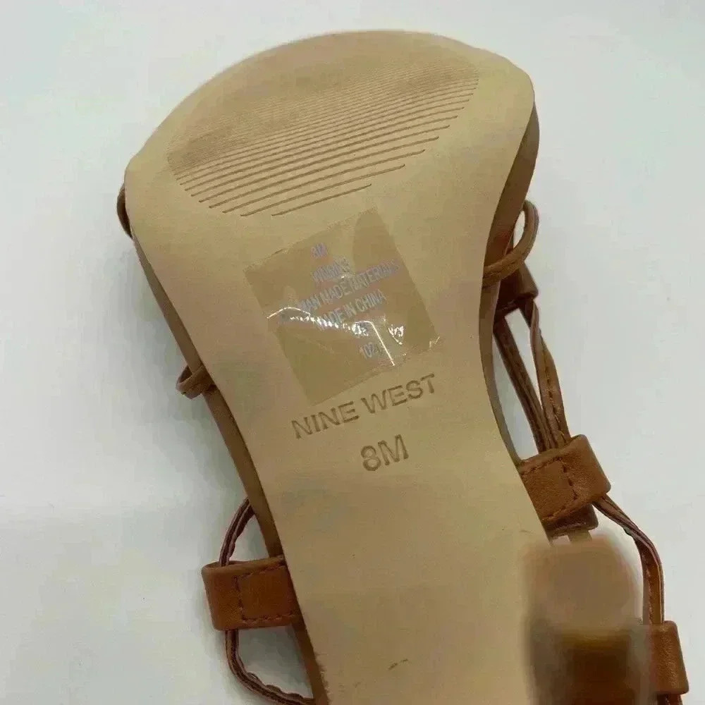 Nine West Mix 3 Brown Sandal Size 8 - Picture 6 of 6